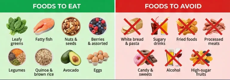 pcos diet foods to eat and avoid list